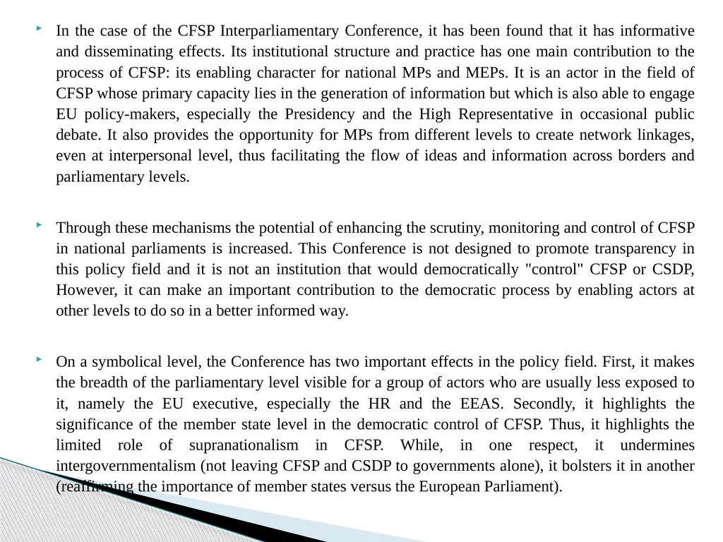 Public Administration applied to Foreign Policy & - slide 56 of 69
