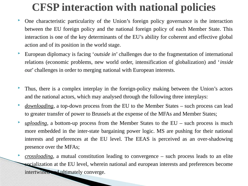 Public Administration applied to Foreign Policy & - slide 63 of 69