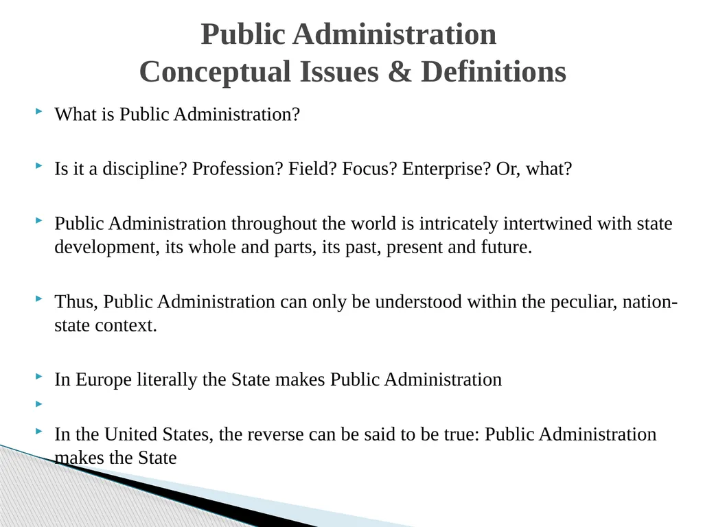 Public Administration applied to Foreign Policy & - slide 2 of 69