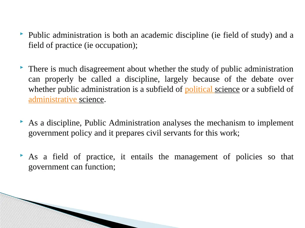 Public Administration applied to Foreign Policy & - slide 3 of 69
