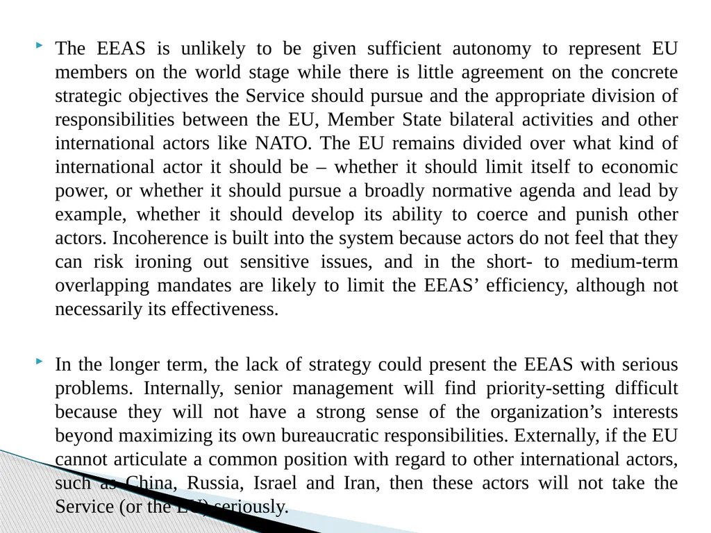 Public Administration applied to Foreign Policy & - slide 62 of 69