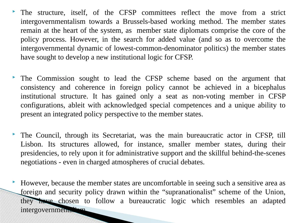 Public Administration applied to Foreign Policy & - slide 47 of 69