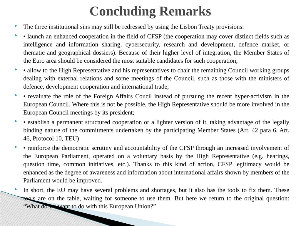 Public Administration applied to Foreign Policy & - slide 68 of 69