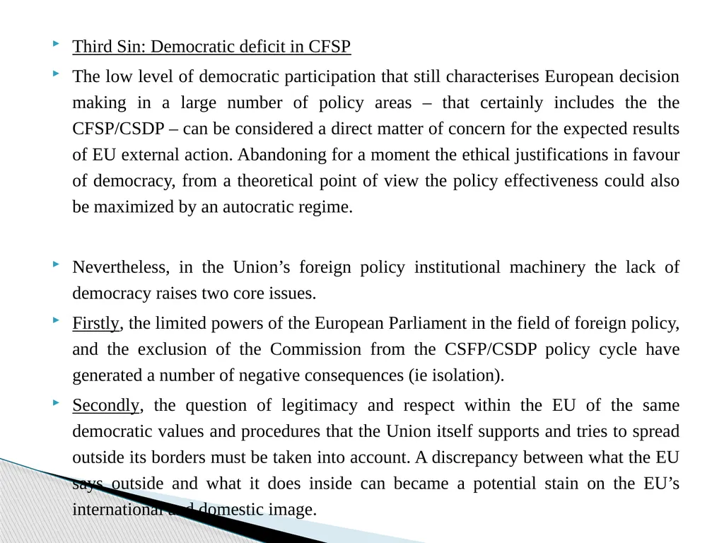 Public Administration applied to Foreign Policy & - slide 34 of 69