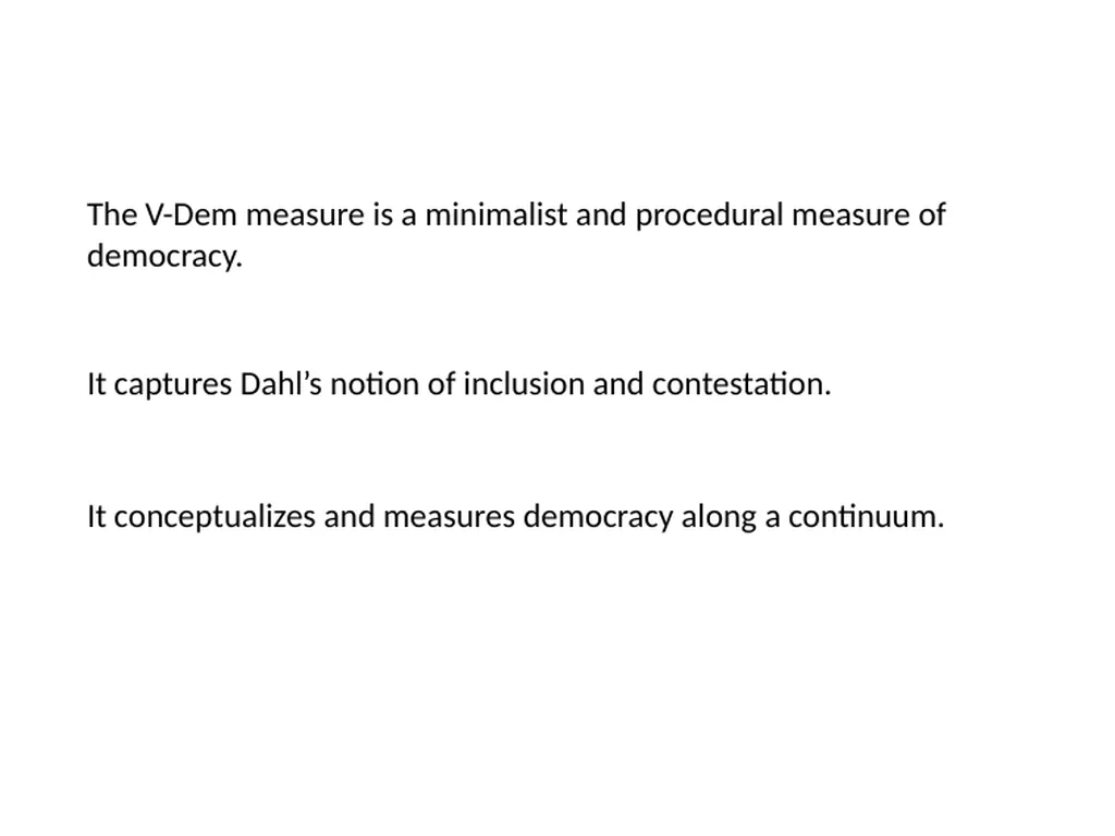 Democracy and Dictatorship: Conceptualization and - slide 45 of 66