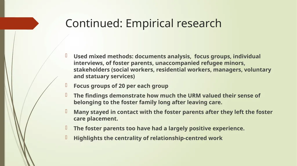 The Essential Contribution of Social Work with - slide 13 of 28