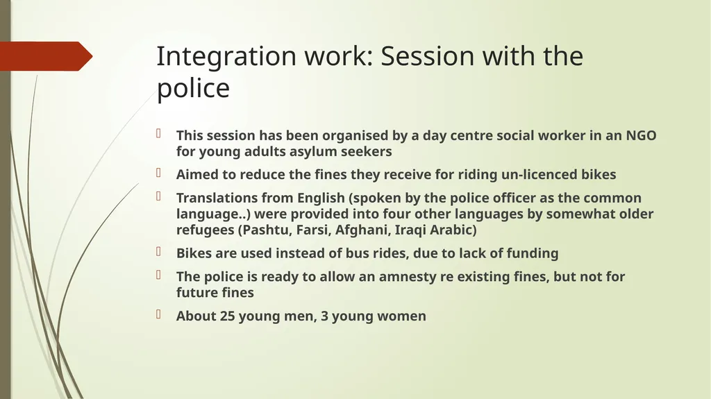 The Essential Contribution of Social Work with - slide 26 of 28