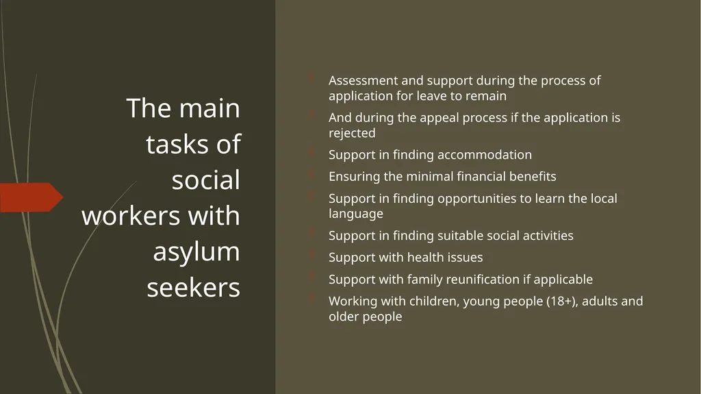The Essential Contribution of Social Work with - slide 5 of 28