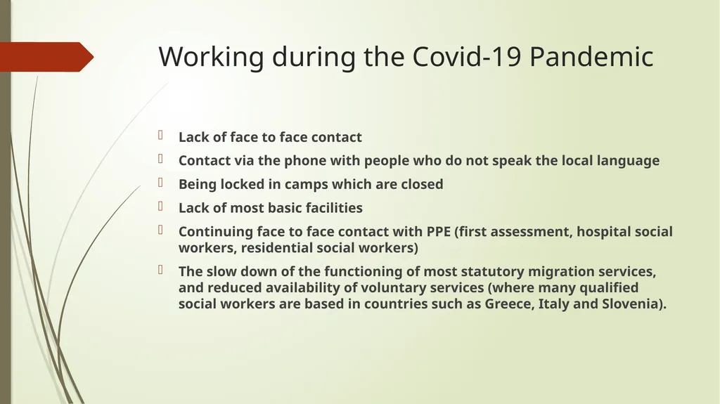 The Essential Contribution of Social Work with - slide 11 of 28
