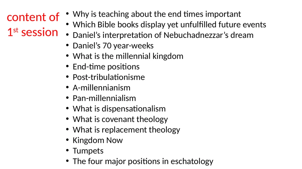 1st session End-times text document interactive - slide 3 of 51