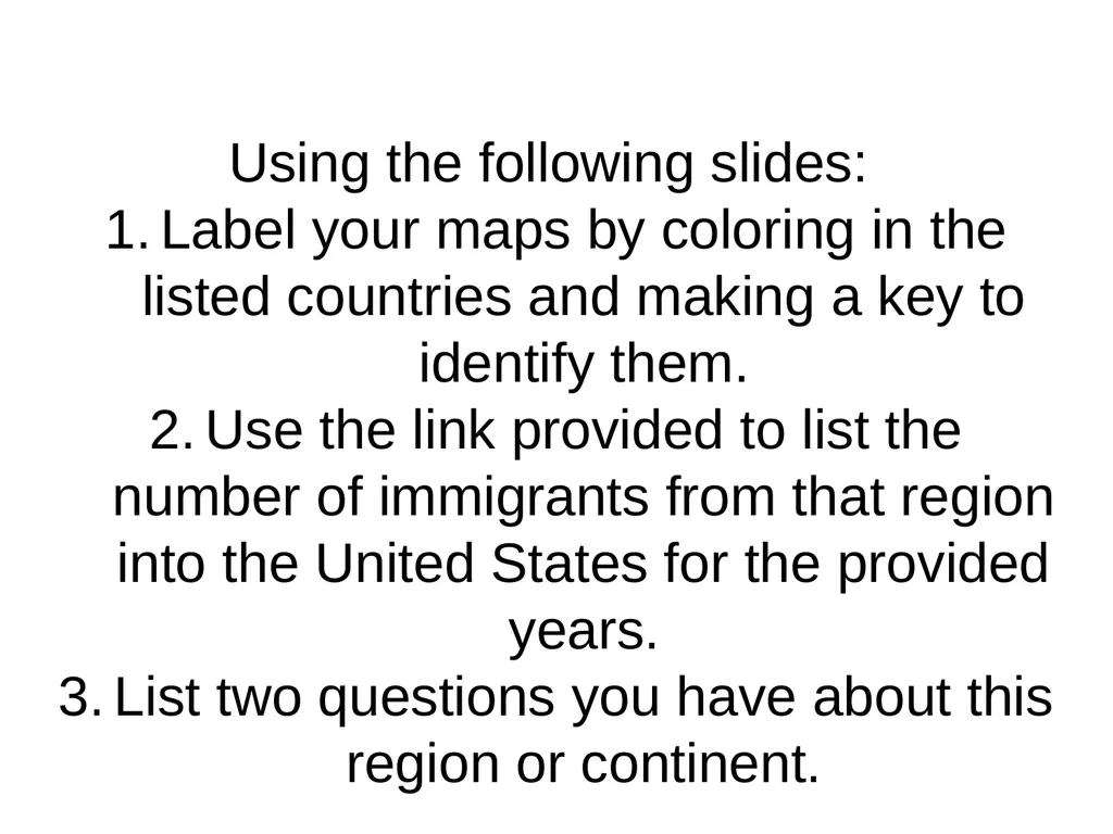 Immigration Foldable & Notes Use the following - slide 4 of 11