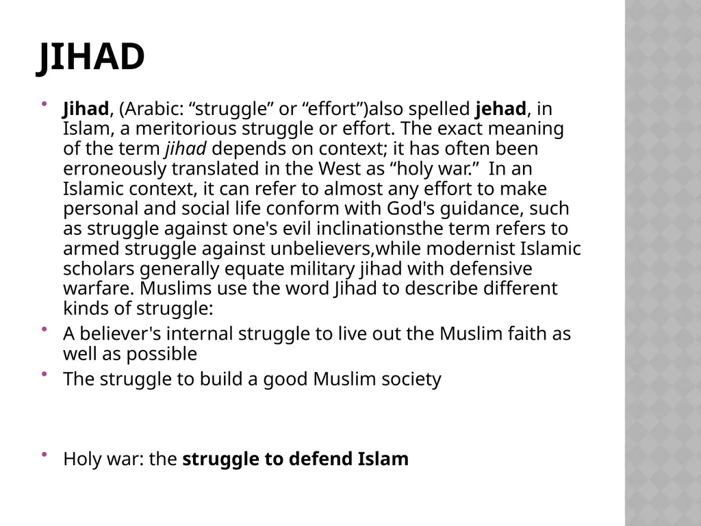 ISLAMOPHOBIA What is islam Islam is derived from - slide 5 of 16