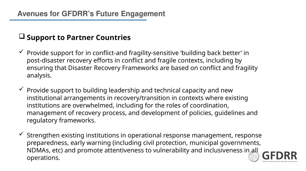 DISASTERS, CONFLICT & FRAGILITY: A JOINT AGENDA - slide 8 of 12