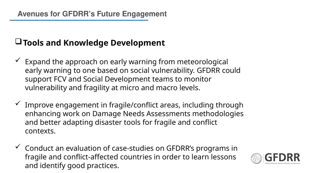 DISASTERS, CONFLICT & FRAGILITY: A JOINT AGENDA - slide 9 of 12