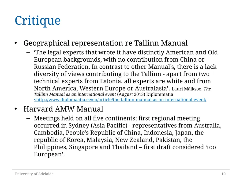 The Normative Role of International Operational - slide 10 of 18