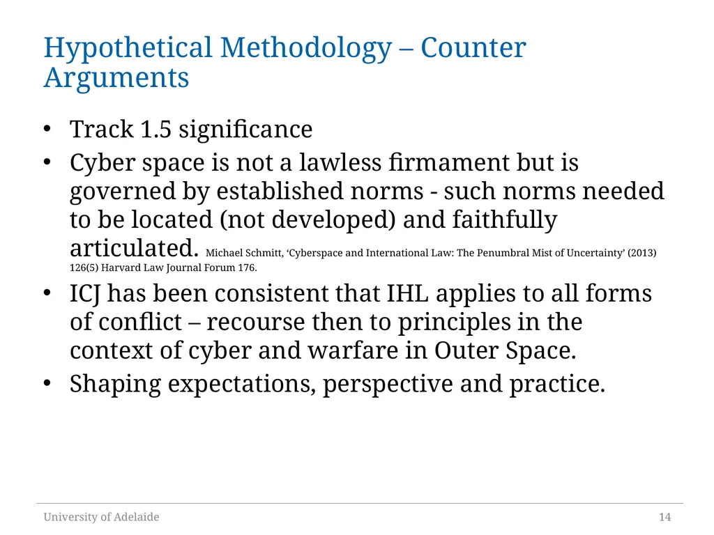 The Normative Role of International Operational - slide 14 of 18