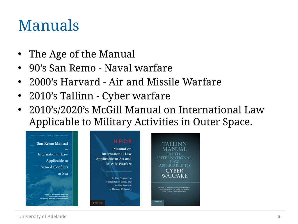 The Normative Role of International Operational - slide 6 of 18