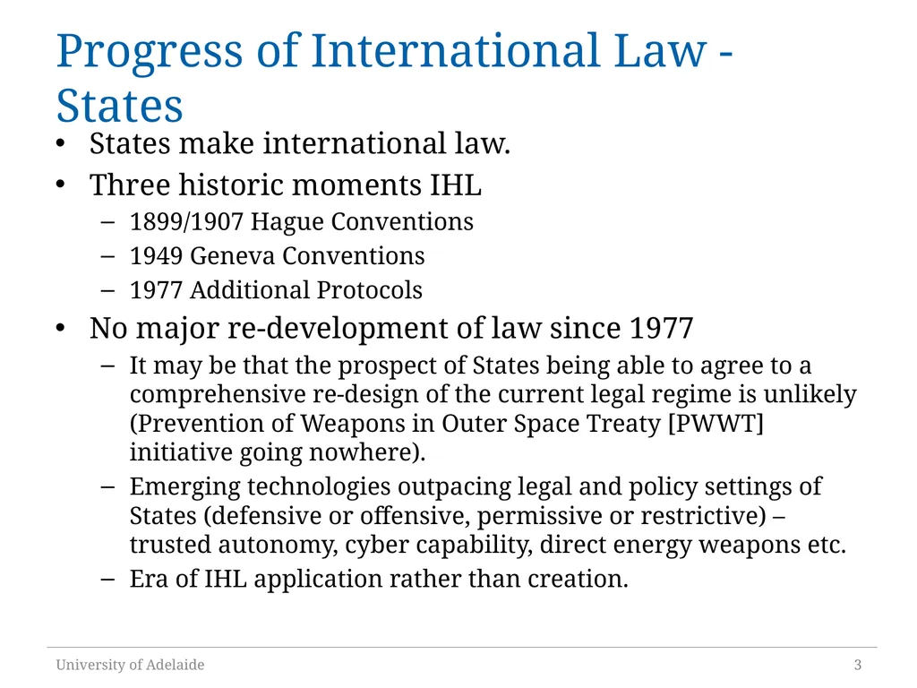 The Normative Role of International Operational - slide 3 of 18
