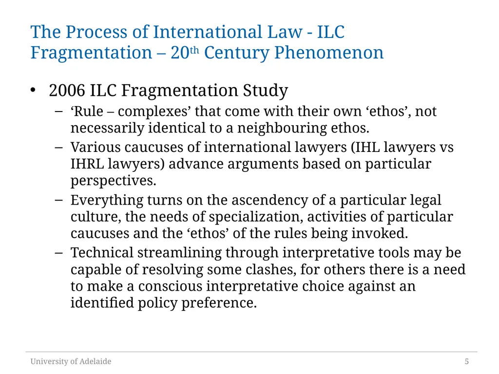 The Normative Role of International Operational - slide 5 of 18