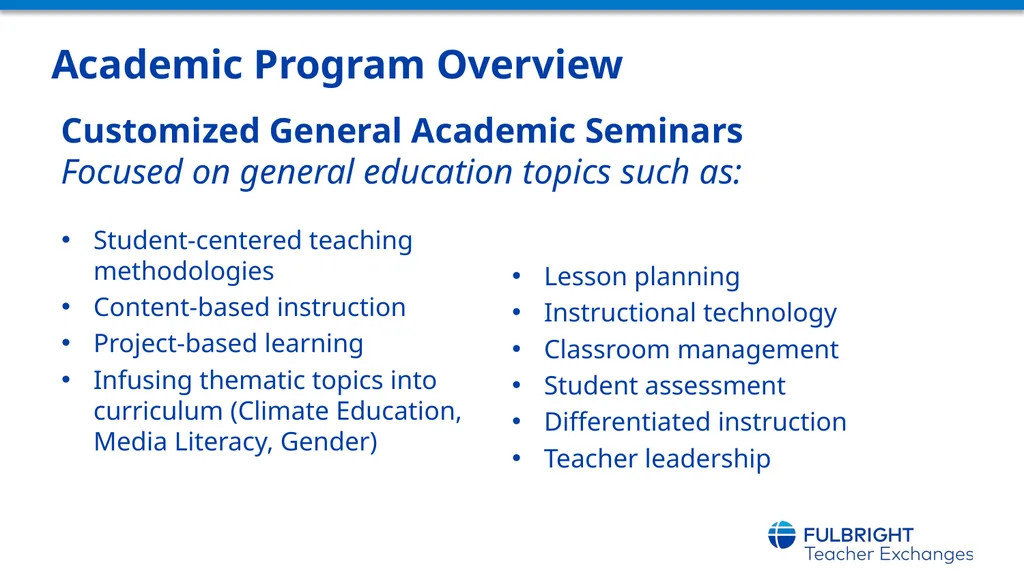 Fulbright Teaching Excellence and Achievement - slide 14 of 17