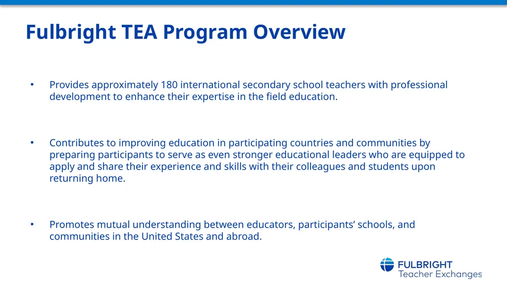 Fulbright Teaching Excellence and Achievement - slide 6 of 17