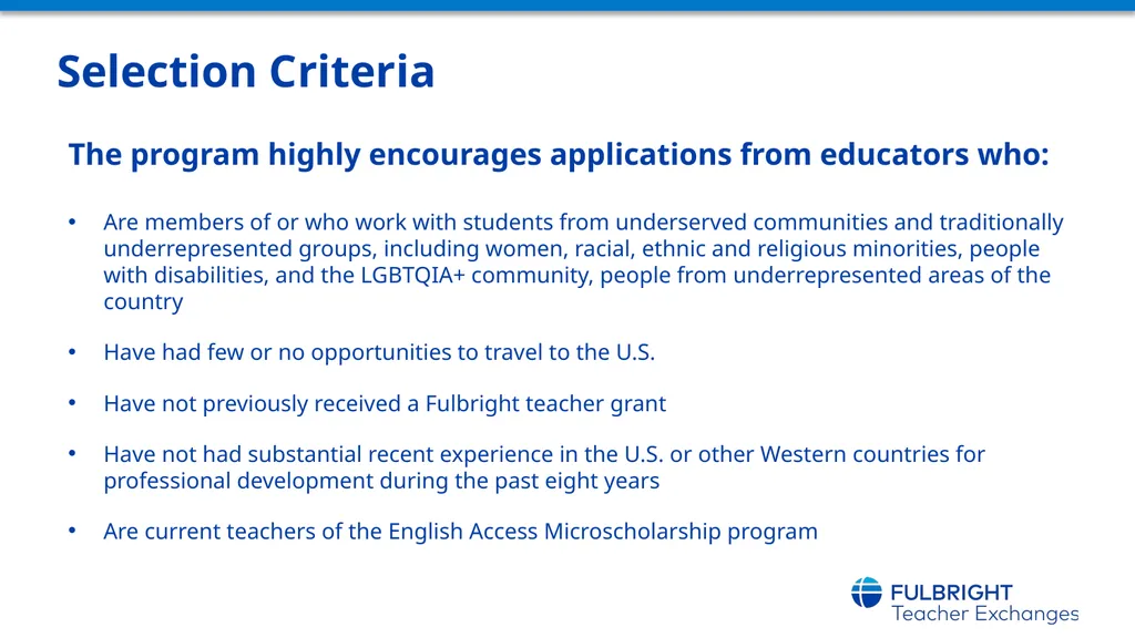 Fulbright Teaching Excellence and Achievement - slide 13 of 17