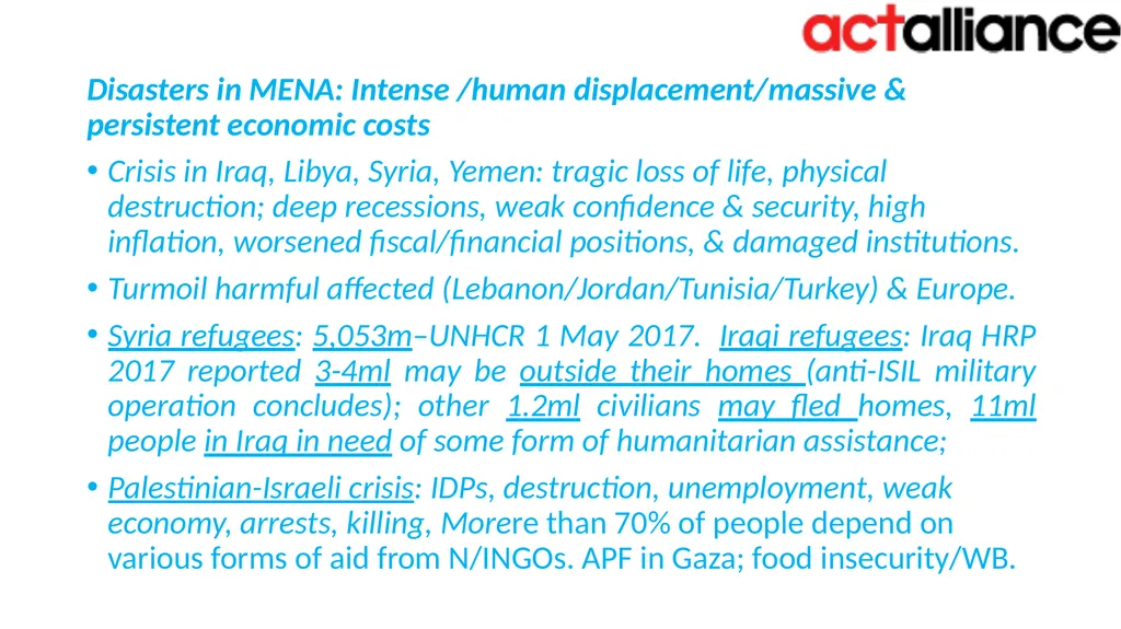 ACT RPOs’ Humanitarian Team Meeting Bangkok, 17-19 - slide 25 of 28