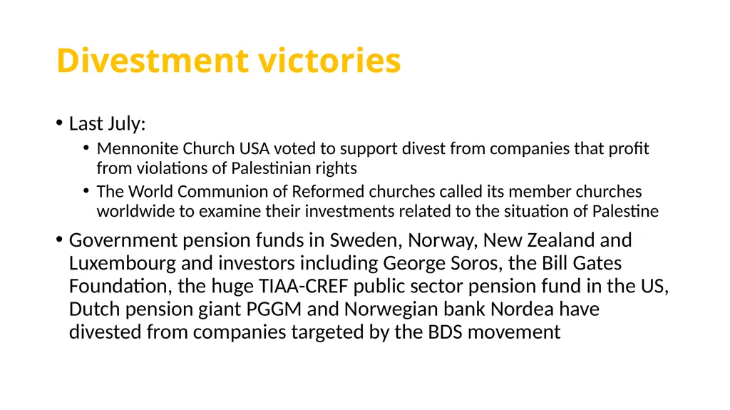 The BDS movement today Alys Samson Estapé - slide 7 of 12
