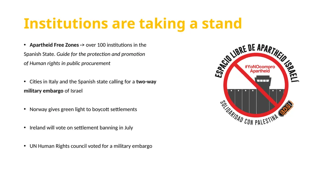 The BDS movement today Alys Samson Estapé - slide 5 of 12