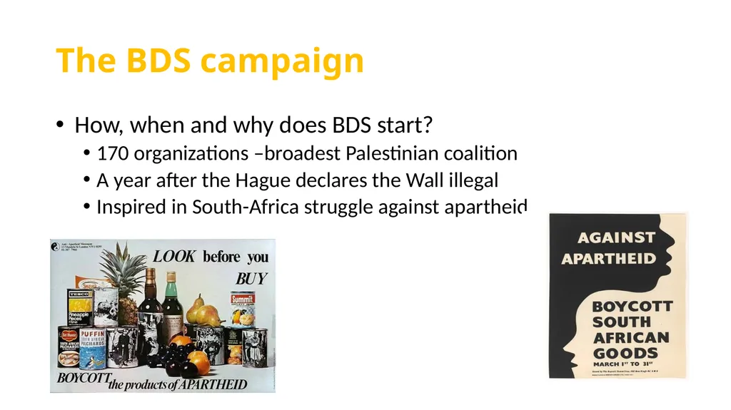 The BDS movement today Alys Samson Estapé - slide 3 of 12