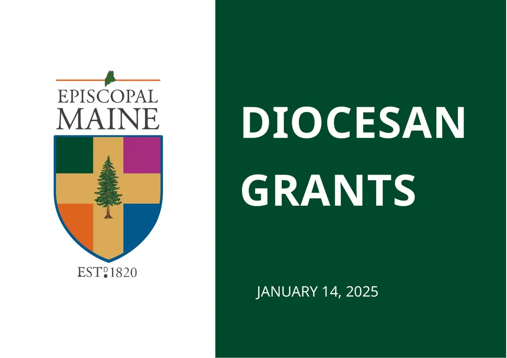 DIOCESAN GRANTS JANUARY 14, 2025 AGENDA Welcome - slide 1 of 11