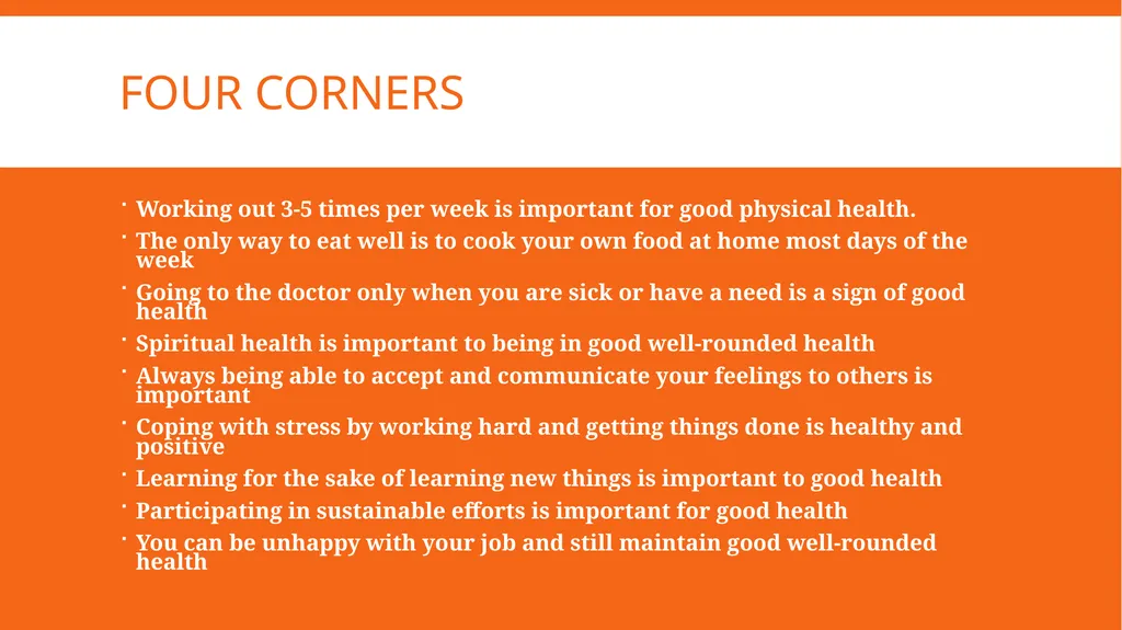 Well-rounded health First Year Florida Four - slide 2 of 12