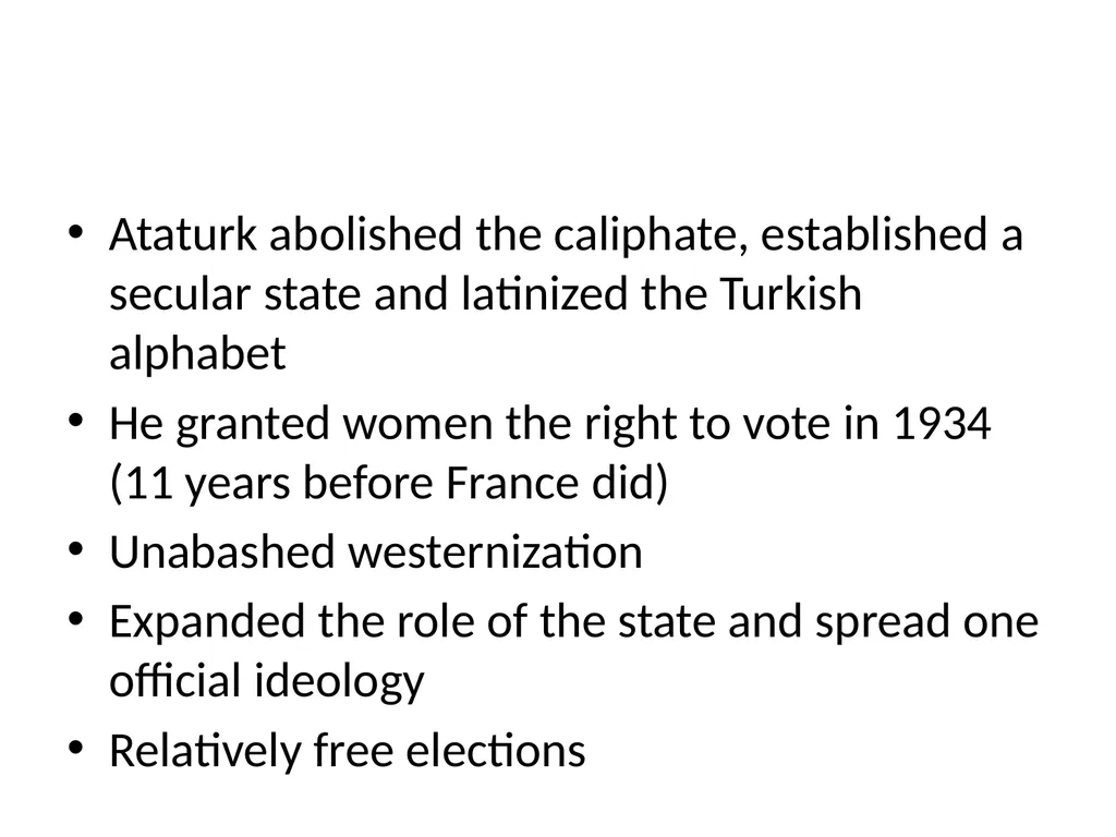 The Ottoman Empire: A Timeline WWI marks a - slide 21 of 23