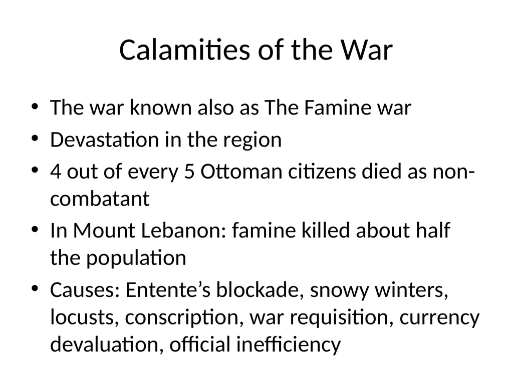 The Ottoman Empire: A Timeline WWI marks a - slide 10 of 23