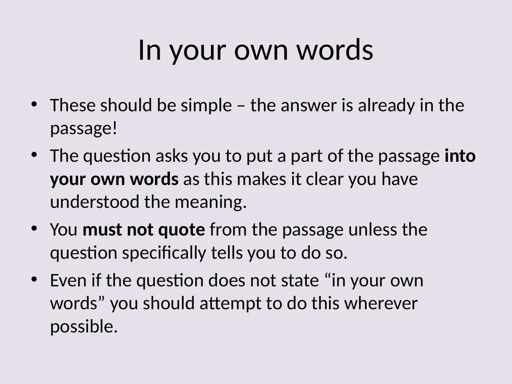 Understanding Understanding questions are designed - slide 2 of 52