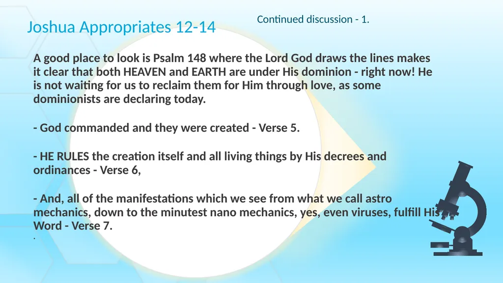 The cosmic Defeat of the Amorites Joshua 10 - slide 17 of 39