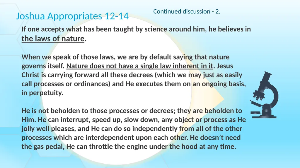 The cosmic Defeat of the Amorites Joshua 10 - slide 18 of 39