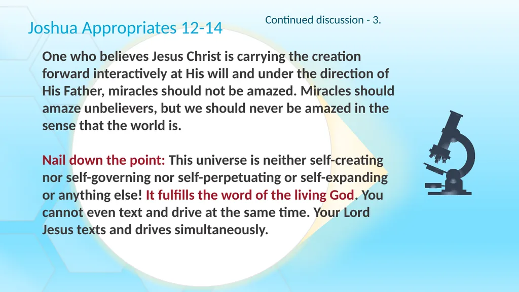 The cosmic Defeat of the Amorites Joshua 10 - slide 19 of 39