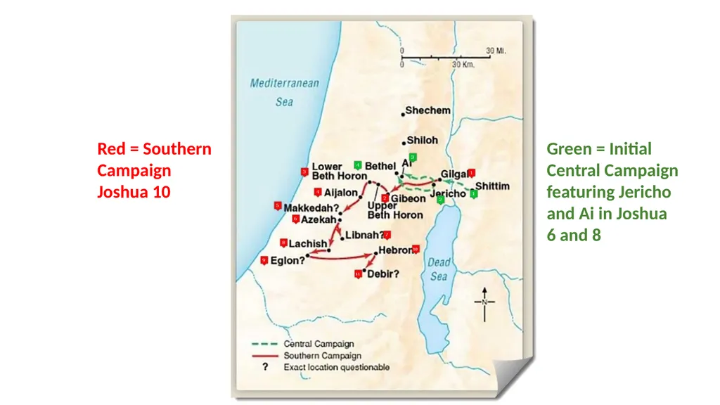 The cosmic Defeat of the Amorites Joshua 10 - slide 10 of 39