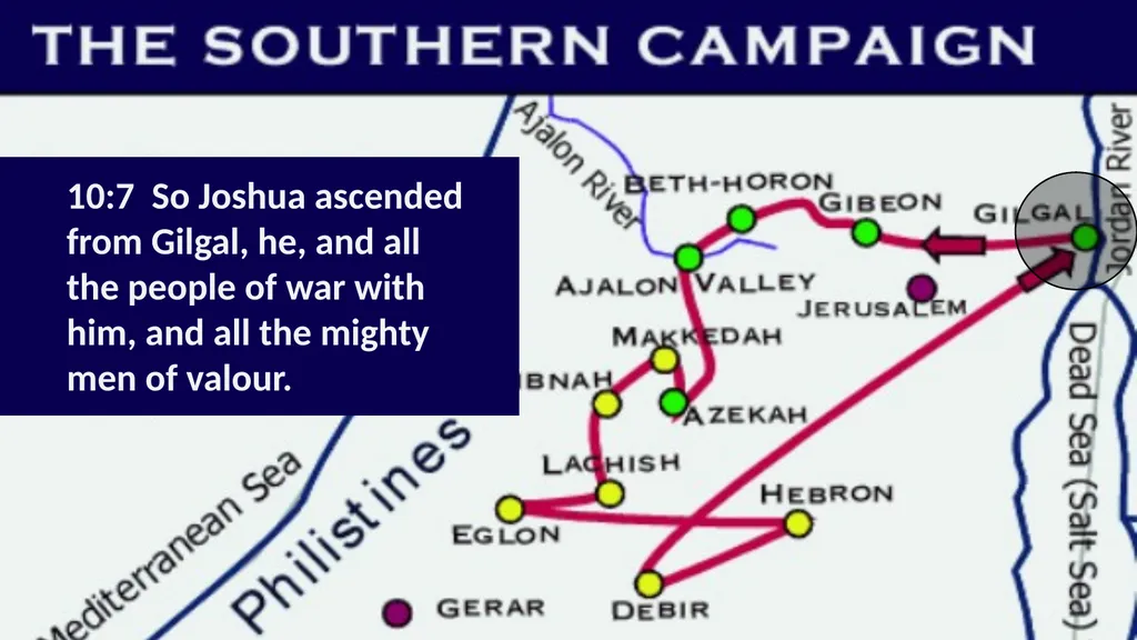 The cosmic Defeat of the Amorites Joshua 10 - slide 11 of 39