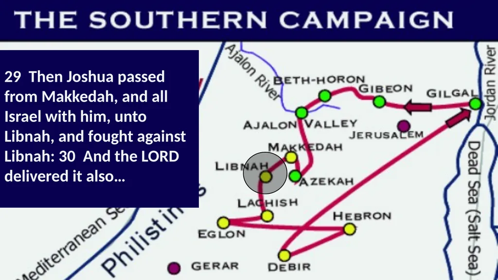 The cosmic Defeat of the Amorites Joshua 10 - slide 23 of 39
