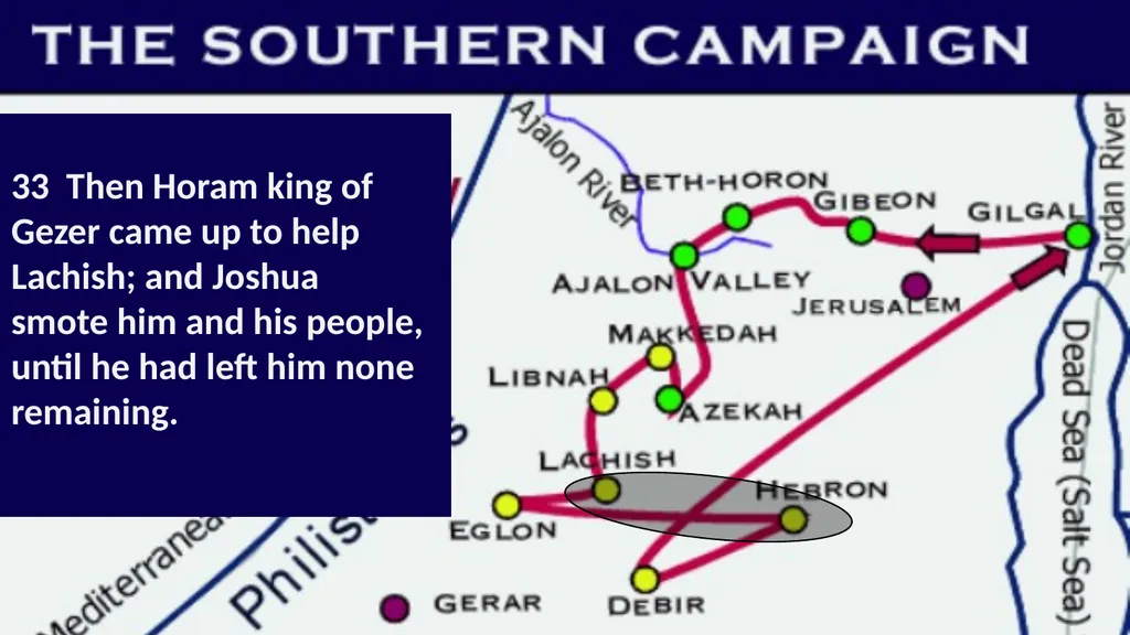 The cosmic Defeat of the Amorites Joshua 10 - slide 25 of 39