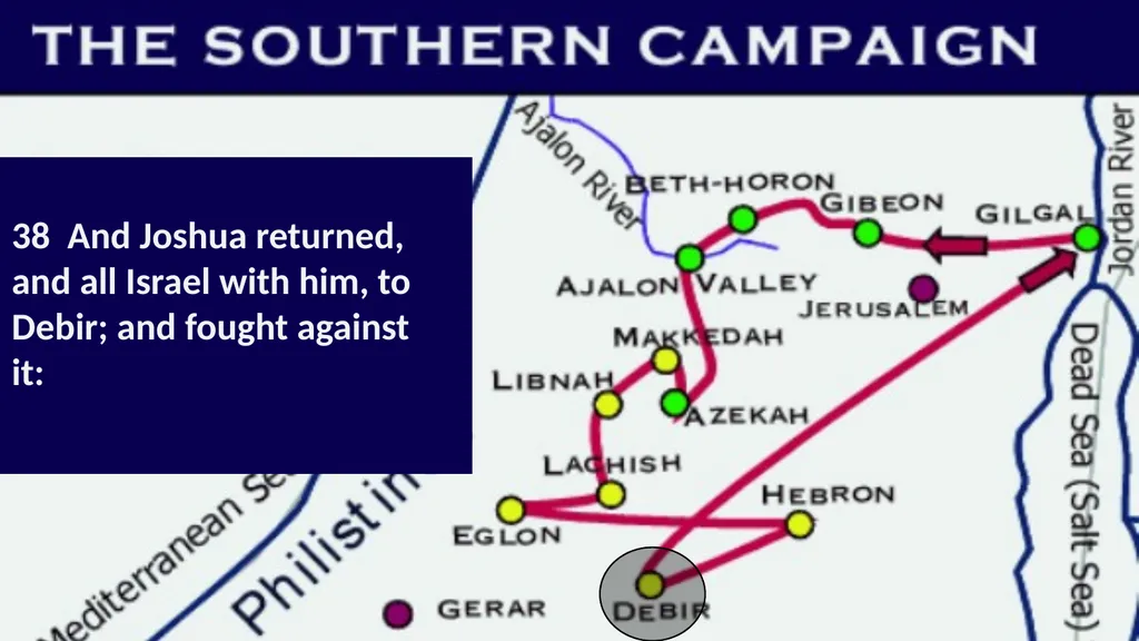 The cosmic Defeat of the Amorites Joshua 10 - slide 28 of 39