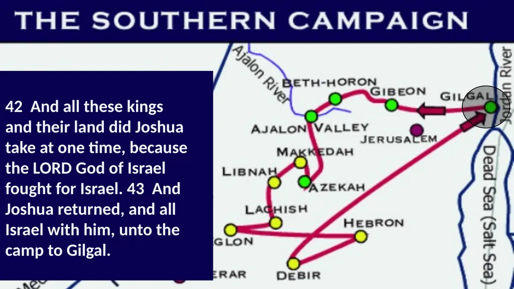 The cosmic Defeat of the Amorites Joshua 10 - slide 30 of 39