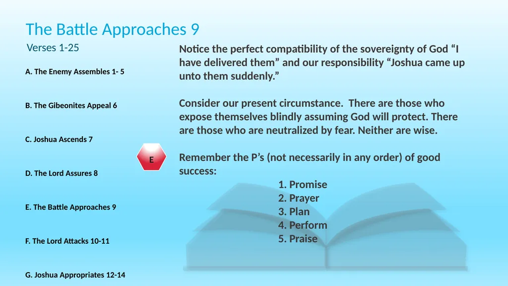 The cosmic Defeat of the Amorites Joshua 10 - slide 7 of 39