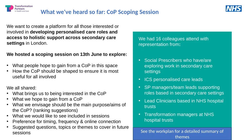 @SP_LDN rf-tr.socialprescribing@nhs.net Improving - slide 5 of 15