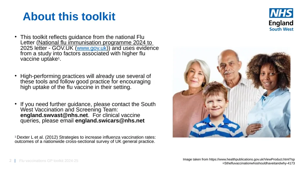 Flu vaccinations 2024/25 Toolkit for GP Practices: - slide 2 of 16