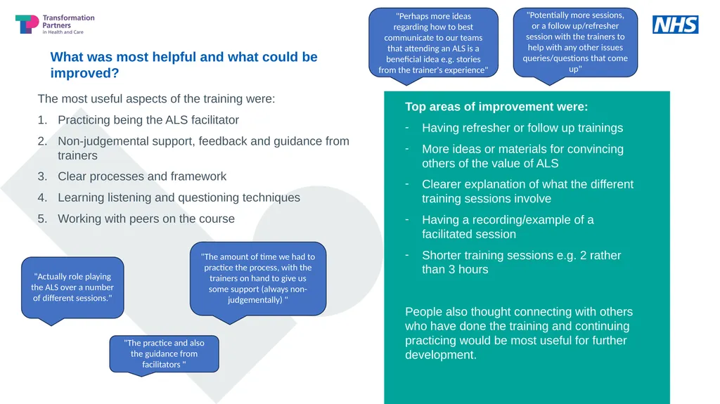 Action Learning Set Facilitator training for - slide 6 of 11