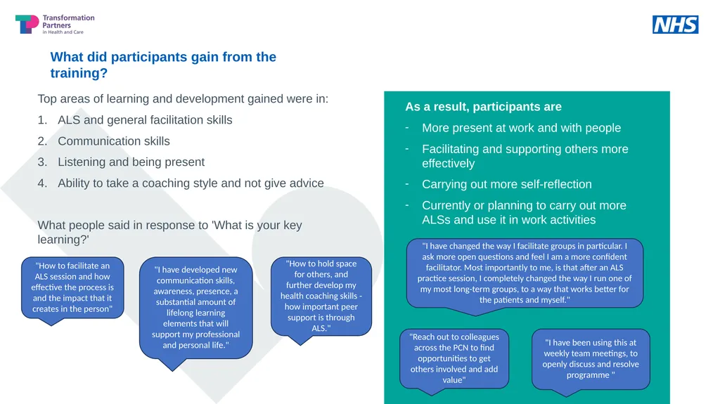Action Learning Set Facilitator training for - slide 4 of 11