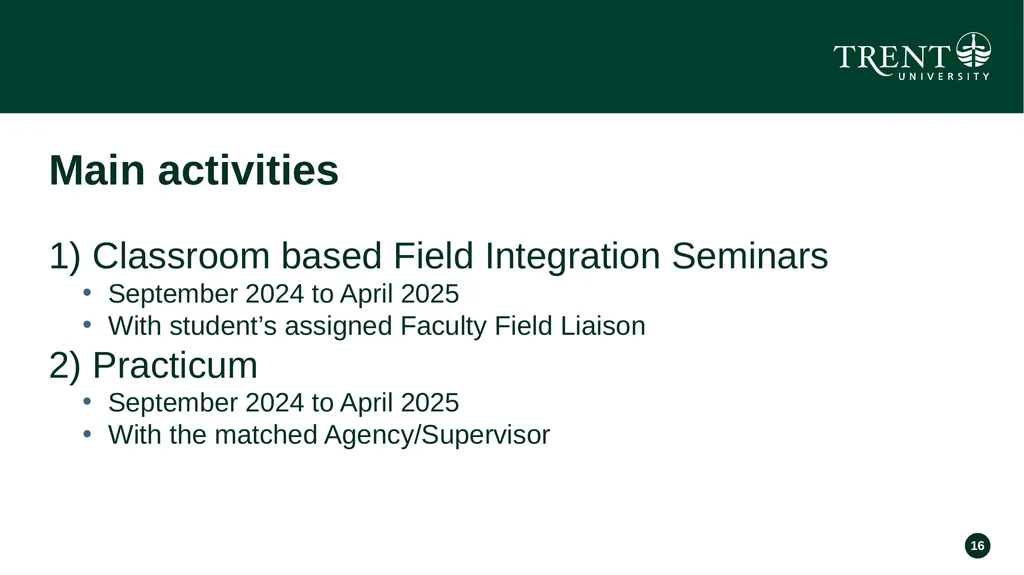 Field Education Orientation Field Instructors - slide 16 of 73
